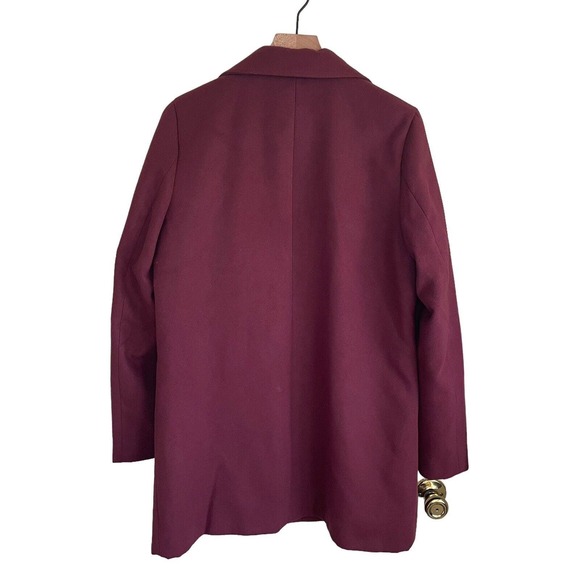 Covington Missy Fur Lapel Coat Half Button Closure Fig Women's Size Large NWT - Picture 2 of 11